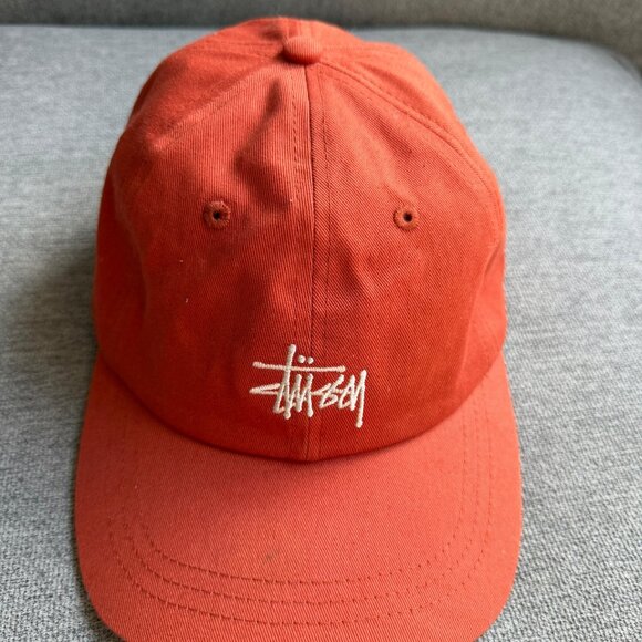 Stussy Cap Hat Orange Low Pro Basic Stock #1311070 One Size Japan - Picture 7 of 11